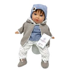 Кукла Marina and Pau 45 cм TEO мягконабивная в пакете (M755K)