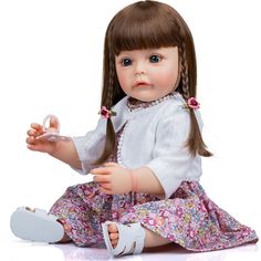 Кукла NPK Реборн виниловая 55см в пакете (FA-108)