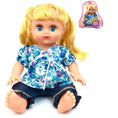 Интерактивная кукла PLAYSMART Алина 5296, говорящая, поет песню про маму, 33 см