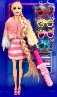 Кукла BETTINA Fashion Girl с длинными волосами, с аксессуарами, шарнирная, 30 см