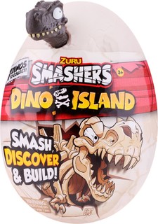 Игровой набор Zuru Smashers Dino Island Нано Яйцо динозавра 7495SQ1-S001 черный 14 см