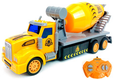 Радиоуправляемая машина бетономешалка Zhorya Construction, подсветка кабины, 1:48