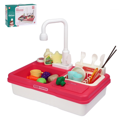 Детский игровой набор Amore Bello Раковина с водой, кухня, аксессуары, JB0211227