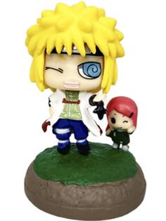 Мини-фигурка StarFriend аниме ниндзя Минато с Кушиной Наруто подставка, 5 см