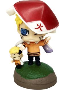 Мини-фигурка StarFriend аниме ниндзя Наруто с маленьким Наруто подставка, 5,5 см