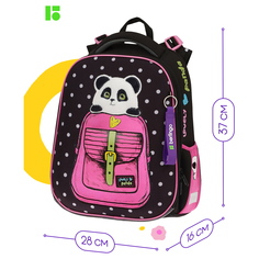 Ранец Berlingo Expert Box Cute panda 38*29*16см, 2 отделения, анатомическая спинка, пена