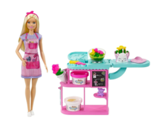 Набор IQchina игровой Барба Цветочный магазин с куклой-флористом