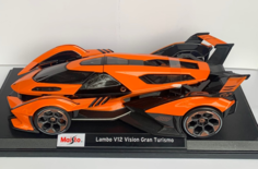Машинка Maisto Lambo V12 Vision Gran Turismo 1:18 оранжевый 31454