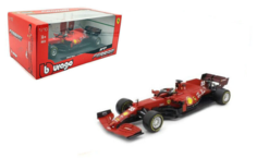 Машина BBurago 1:18 Ferrari SF21 №55 с фигуркой пилота C. Sainz 18-16809