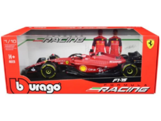 Машина BBurago 1:18 Ferrari F1-75 №16 фигуркой пилота C.Leclerc 18-16811