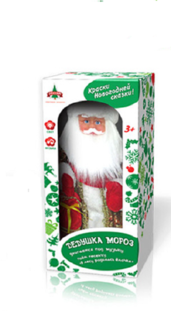 Игрушка Tongde Дед мороз со звуком в коробке 30см 100805937
