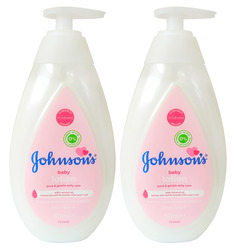 Молочко детское Johnsons Baby Baby lotion с дозатором 500мл х2уп 1000мл, лосьон детский