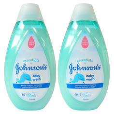 Гель для купания Johnsons Baby Essentials Wash для чувствительной кожи 500мл х2уп 1000мл