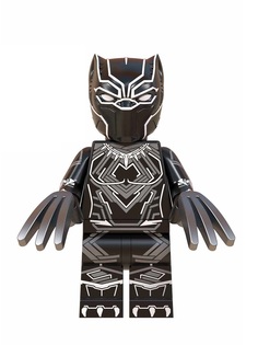 Мини-фигурка Черная Пантера Марвел Black Panther Marvel аксессуары, 4,5 см Star Friend