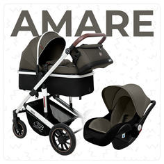 Коляска Sweet Baby Amare 3в1 Brown