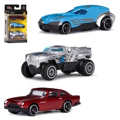 Набор металлических машинок ТМ AUTODRIVE, 3 машинки, JB0404625