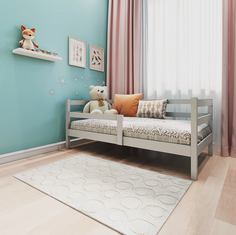 Кровать детская Софа 160х80, цвет серый Comfy-meb