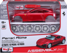 Машинка сборная металлическая Maisto KIT 1:24 Ferrari Roma 39139