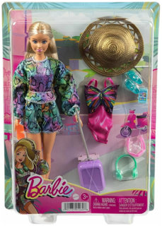 Набор игровой Barbie Кукла с пляжными аксессуарами HGM54