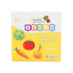 Пазл Kiddie Art картонный 7 28 Овощи, 28 деталей в наборе