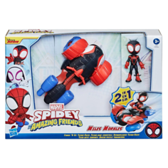 Набор игровой SPIDEY AND HIS AMAZING FRIENDS Паучок Майлс Моралес и транспорт 2в1 F1945 Spider Man