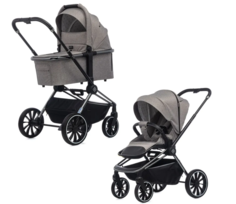Коляска 2 в 1 Labala Raiz Basic Line 2023, Light Grey