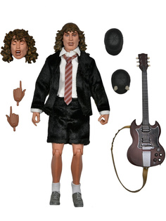 Фигурка Neca AC/DC Ангус Янг с гитарой аксессуары, подвижная, 20 см