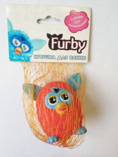 Игрушка для ванной Furby пластизоль Ферби, 6см в сетке (оранжевый) GT8605