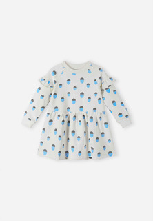 Платье детское из футера Jersey Reima Terhokas, белое, 110