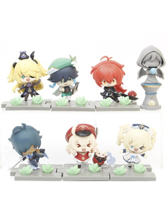 Фигурки StarFriend Геншин Импакт Genshin Impact 7 в 1 6-9 см