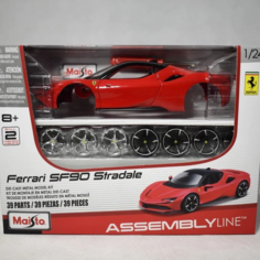 Машинка сборная металлическая Maisto KIT 1:24 Ferrari SF90 Stradale 39137