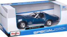 Машинка MAISTO 1:24 1970 Corvette голубой 31202BU