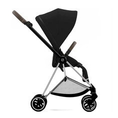 Прогулочная коляска Cybex Mios 3, шасси Chrome/ручка Brown, Deep Black