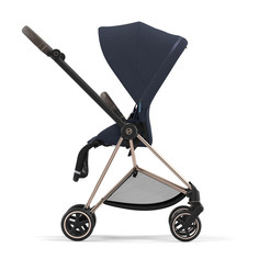 Прогулочная коляска Cybex Mios 3, шасси Rose Gold/ручка Brown, Nautical Blue