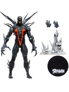 Фигурка McFarlane Toys Спаун Чума Spawn подвижная, подставка, кисти, черепа, 18 см