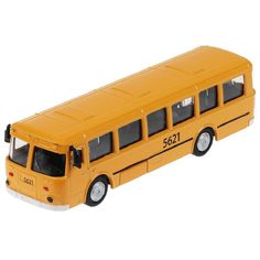 Металлическая инерционная Модель Технопарк, цвет желтый Автобус ЛиАЗ-677