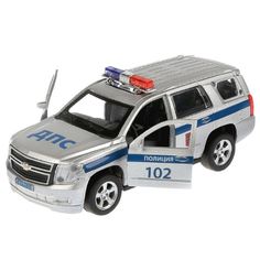 Металлическая модель Технопарк Chevrolet Tahoe Полиция серый. Длина модели: 12 см