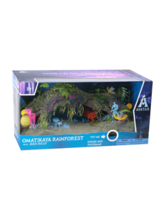 Набор с фигуркой Аватар диорама Avatar movie Omatikaya Rainforest with Jake Sully со свето