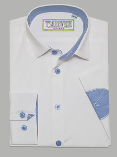 Рубашка детская Tsarevich PT2000_LOK, белый, 146