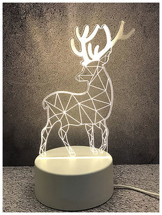 Лампа Lats интерьерная настольная светодиодная ночник олень