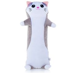 Мягкая игрушка Мальвина "Кот Багет" серый, 75 см, в пакете (9,390,1)