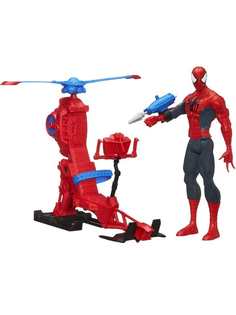 Фигурка StarFriend Человек-паук Spider-man с вертолетом со стрельбой, 28 см