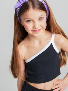 Топ детский КотМарКот 369730069, черный, 122