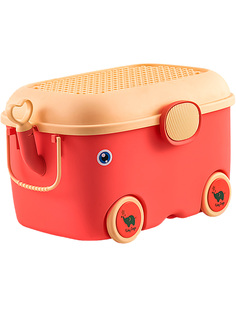 Ящик Корзина Контейнер для хранения игрушек Слон 52 литра (красный, 61х40х36,5 см) Star Friend