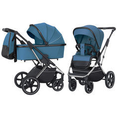 Коляска 2 в 1 Carrello Aurora CRL-6505 Ocean Blue CHROME