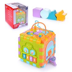 Развивающая игрушка (Куб) в коробке. Размеры куба: 17х17х17 см. (HE0527) Fanrong