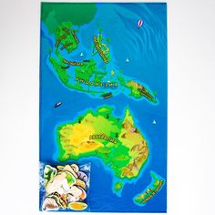 Обучающая игра из фетра Fanrong (Карта Австралии и Азии)