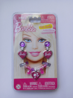 Набор украшений серьги и подвеска Barbie в блистере BBSE3
