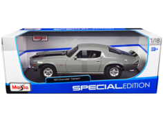 Машинка Maisto Chevrolet Camaro 1971, 1:18 серый 31131