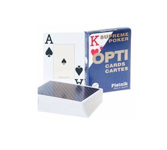 Карты игральные Piatnik "Опти Покер" синяя рубашка, 55 карт